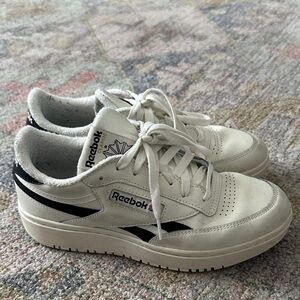 Reebok Classic White and Black Trainers